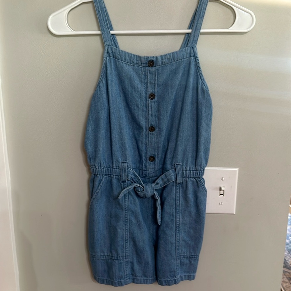 Old Navy Jean Romper Girls Size 8